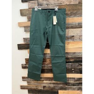 7Diamonds Parker Straight Fit Pants Green Sea Blue Performance Chino sz 32 x 32